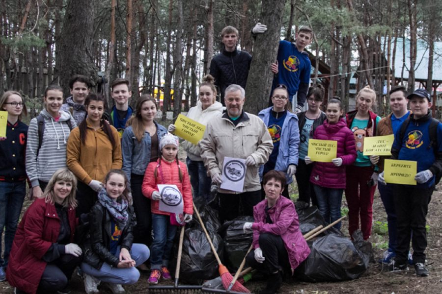 Воронежские волонтеры вышли на экологическую акцию